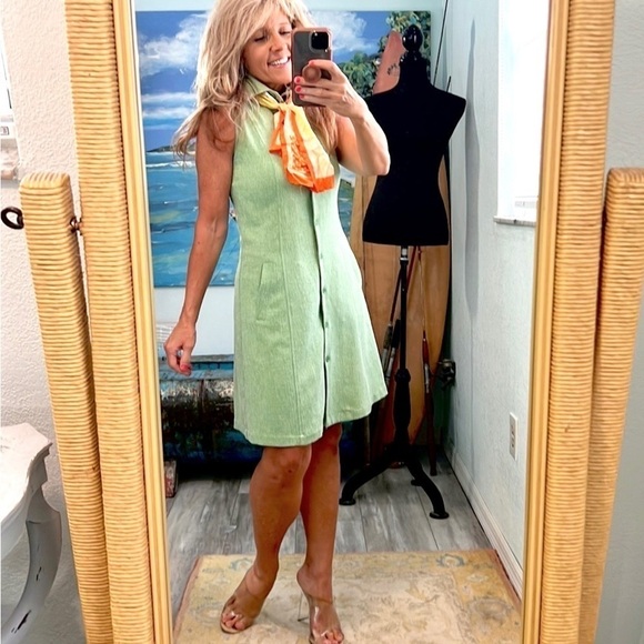 VTG Linea by Louis Dell’Olio,1970s Cottagecore Button-Front,Excellent Condition - Picture 5 of 11